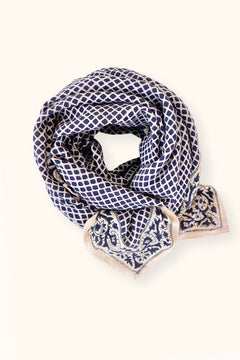 Foulard Latika 'Mosaïc' Graphite | APACHES COLLECTIONS