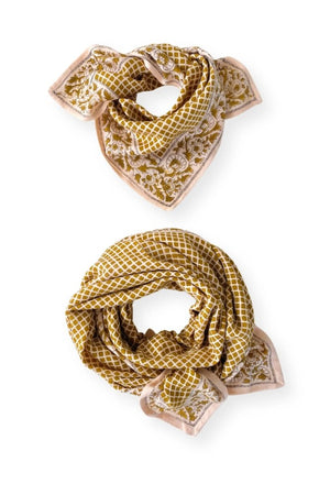 Foulard Latika 'Mosaïc' Tobacco | APACHES COLLECTIONS