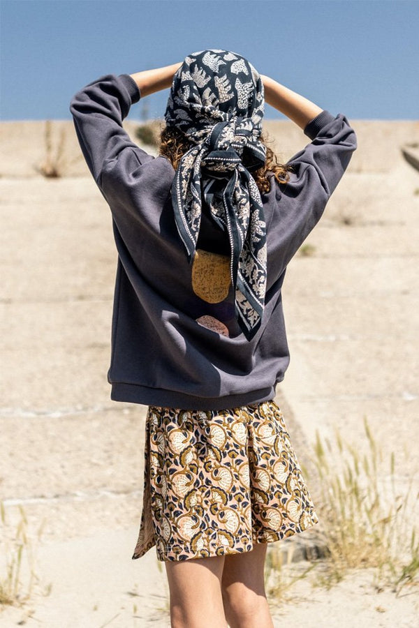 Foulard Latika 'Ours' Orage | APACHES COLLECTIONS