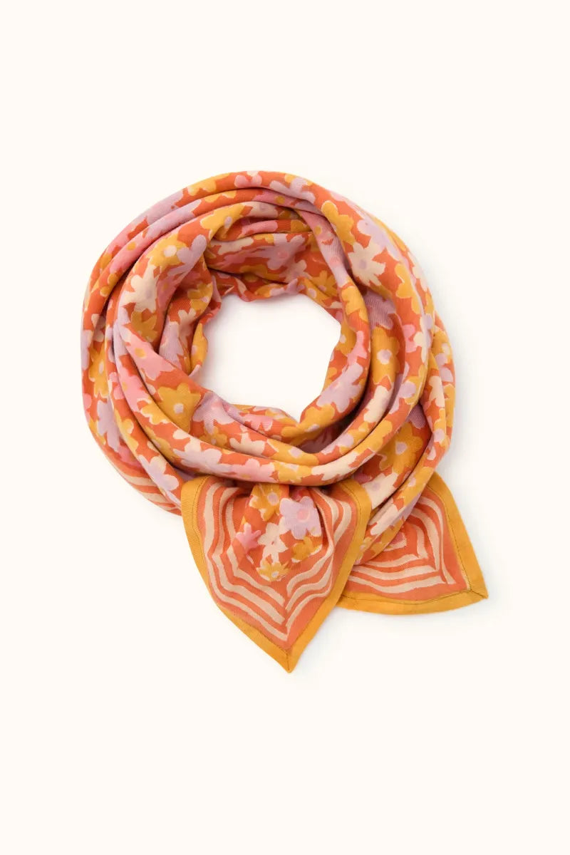 Foulard 'Latika' Paquerette Orange | APACHES COLLECTIONS
