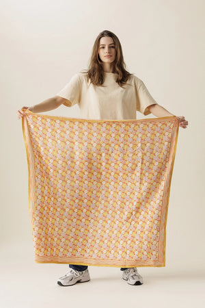 Foulard 'Latika' Paquerette Orange | APACHES COLLECTIONS