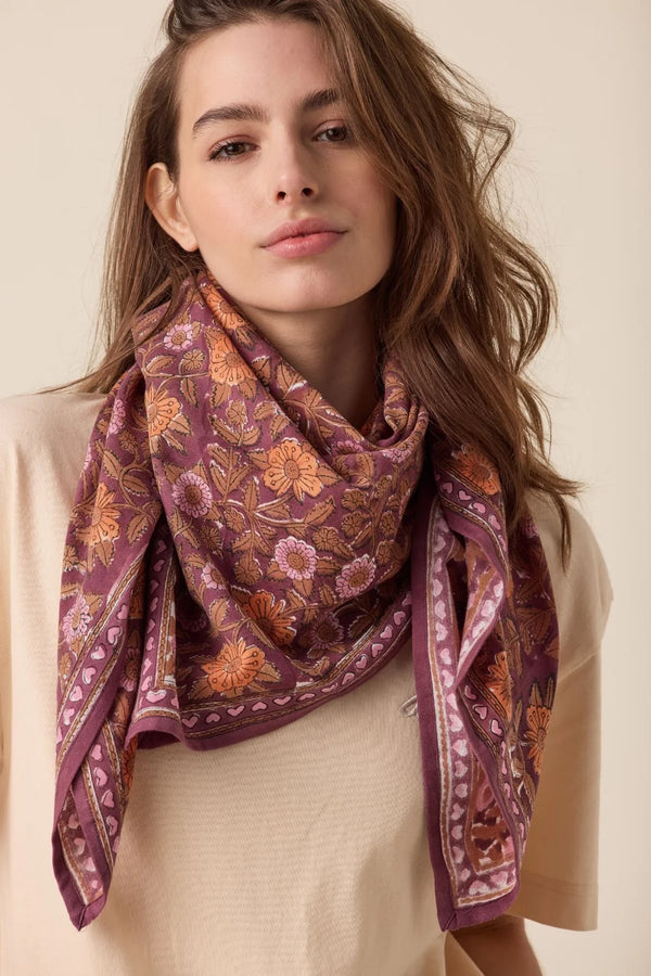 Foulard ‘Latika’ Coeur Truffe | APACHES COLLECTIONS