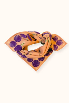 Petit foulard Manika 'Cerisier' Blush | APACHES COLLECTIONS