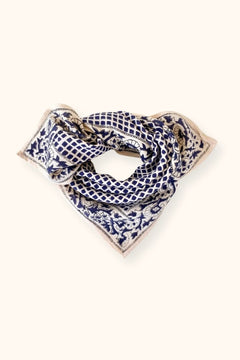 Petit foulard Manika 'Mosaïc' Graphite | APACHES COLLECTIONS