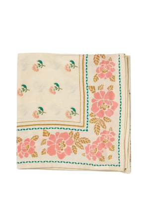 Foulard indien 'Nur' Écru | BONHEUR DU JOUR