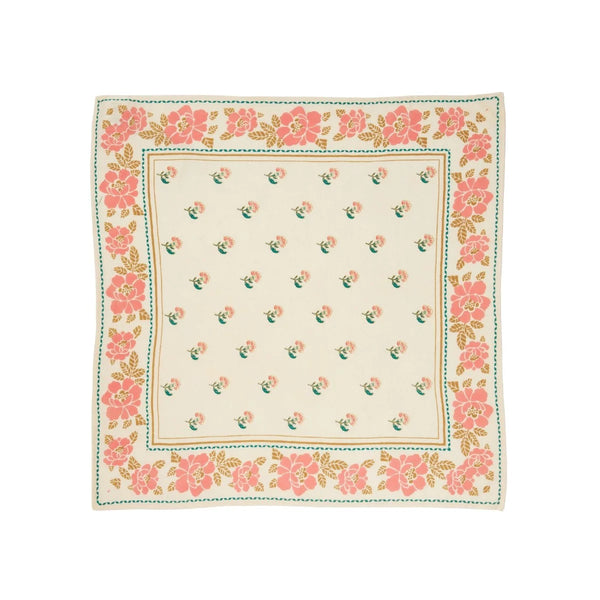 Foulard indien 'Nur' Écru | BONHEUR DU JOUR