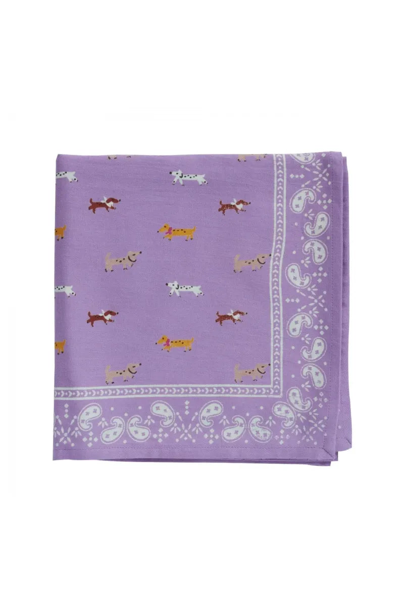 Foulard indien 'Teckel' Mauve | BONHEUR DU JOUR