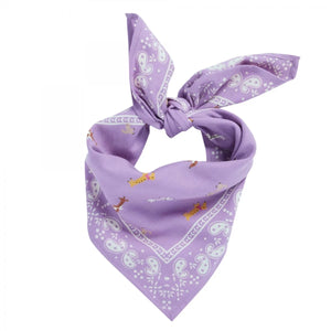 Foulard indien 'Teckel' Mauve | BONHEUR DU JOUR