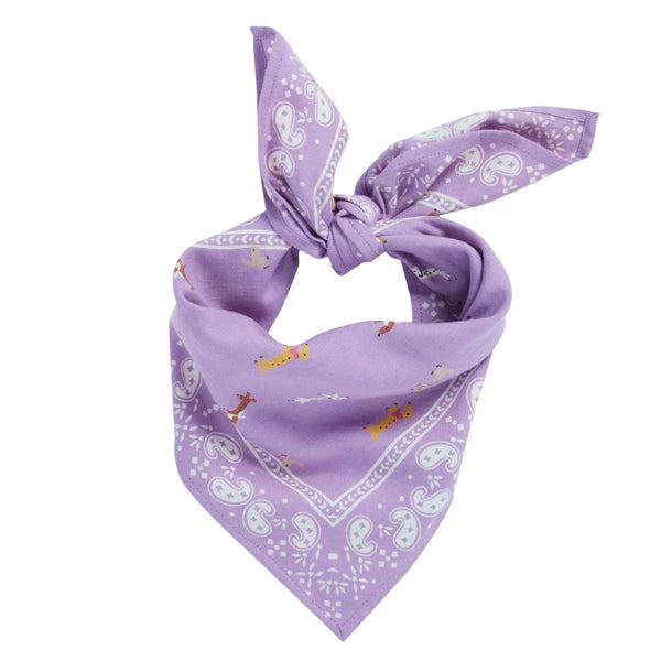 Foulard indien 'Teckel' Mauve | BONHEUR DU JOUR