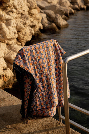 Fouta simple 'Kota' Paquerette Macadamia | APACHES COLLECTIONS