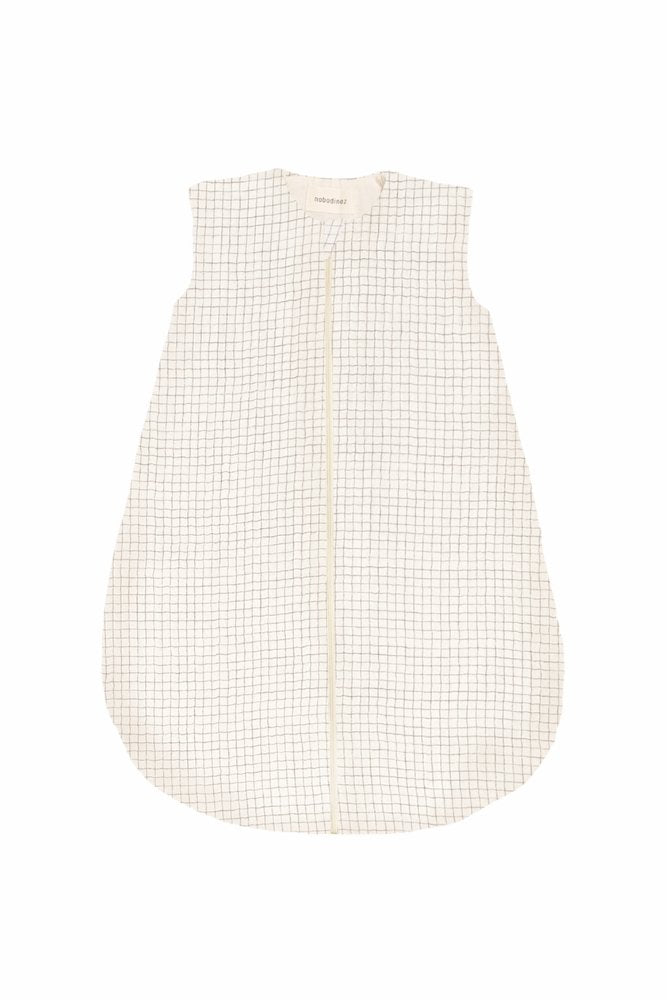 Gigoteuse Fluffy 'Wabi-Sabi' Blue Grid | NOBODINOZ
