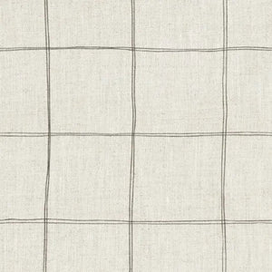 Gigoteuse légère 'L1N0' en lin français Charcoal Grid | NOBODINOZ