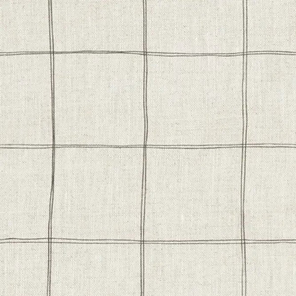 Gigoteuse légère 'L1N0' en lin français Charcoal Grid | NOBODINOZ