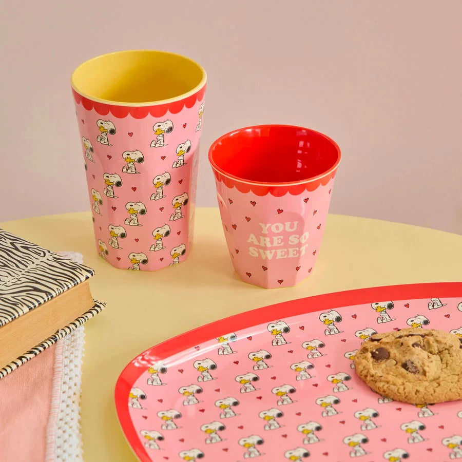 Gobelet haut 'Snoopy' Rose | PEANUTS X RICE