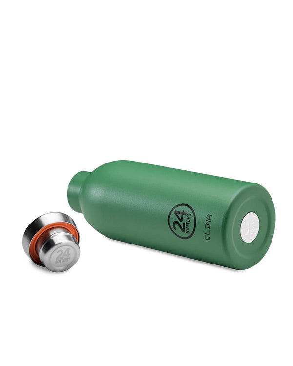 Gourde isotherme Clima en inox 'Emerald green' | 24 BOTTLES