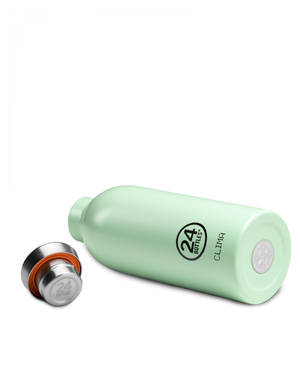 Gourde isotherme Clima en inox 'Aqua green' | 24 BOTTLES