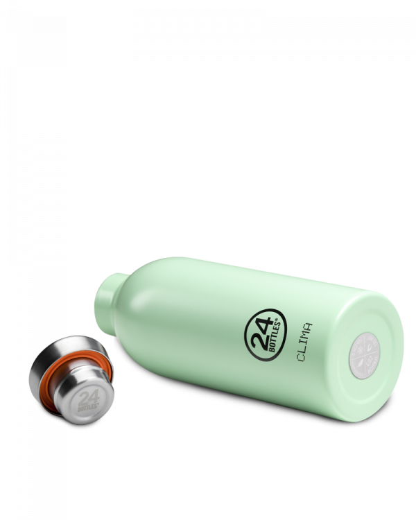 Gourde isotherme Clima en inox 'Aqua green' | 24 BOTTLES