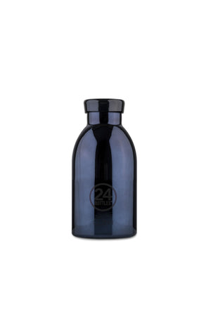Gourde isotherme Clima en inox 'Black radiance' | 24 BOTTLES