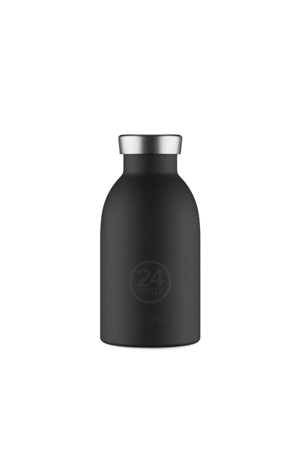 Gourde isotherme Clima en inox 'Tuxedo black' | 24 BOTTLES