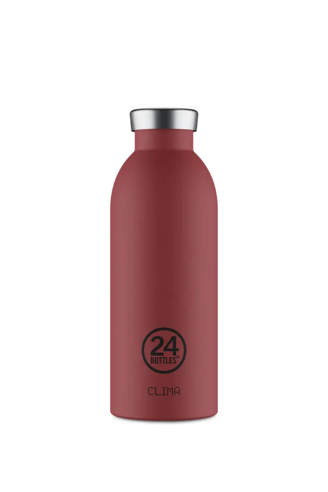 Gourde isotherme Clima en inox 'Country Red' | 24 BOTTLES