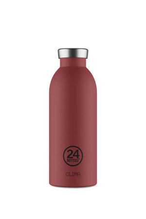 Gourde isotherme Clima en inox 'Country Red' | 24 BOTTLES