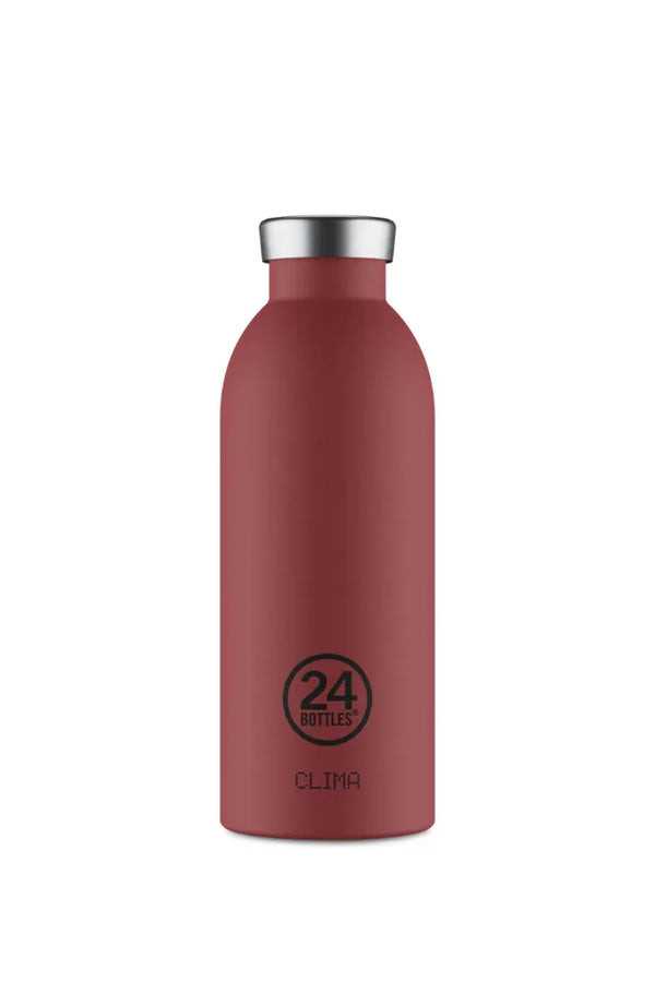 Gourde isotherme Clima en inox 'Country Red' | 24 BOTTLES
