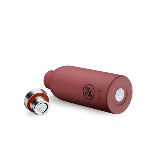 Gourde isotherme Clima en inox 'Country Red' | 24 BOTTLES