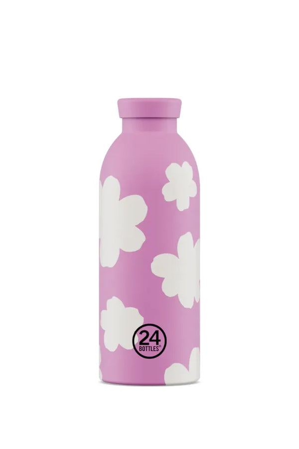Gourde isotherme Clima en inox 'Daydreaming rose' | 24 BOTTLES