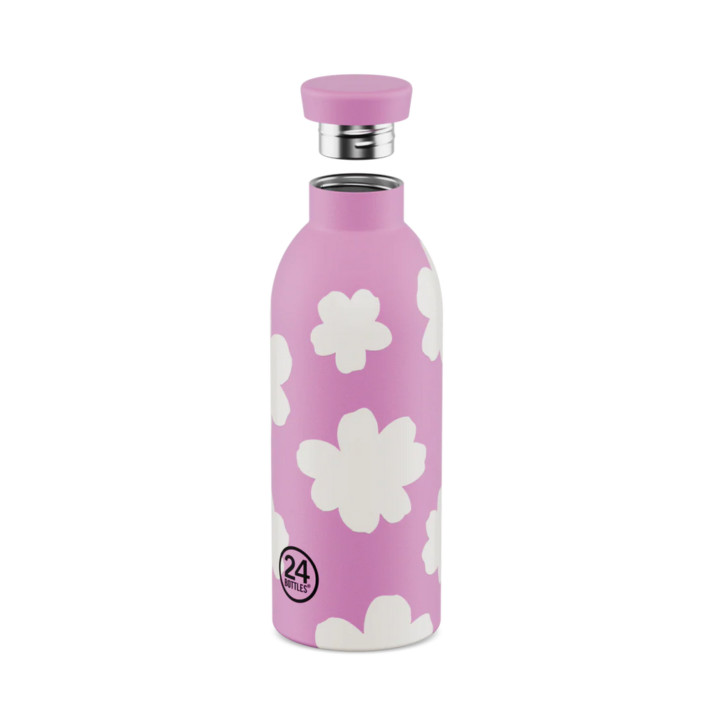 Gourde isotherme Clima en inox 'Daydreaming rose' | 24 BOTTLES
