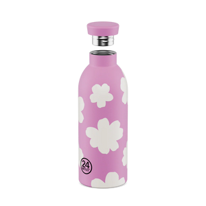 Gourde isotherme Clima en inox 'Daydreaming rose' | 24 BOTTLES
