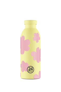 Gourde isotherme Clima en inox 'Daydreaming yellow' | 24 BOTTLES