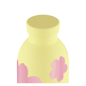 Gourde isotherme Clima en inox 'Daydreaming yellow' | 24 BOTTLES