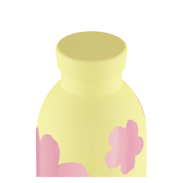 Gourde isotherme Clima en inox 'Daydreaming yellow' | 24 BOTTLES