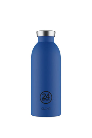 Gourde isotherme Clima en inox 'Gold blue' | 24 BOTTLES