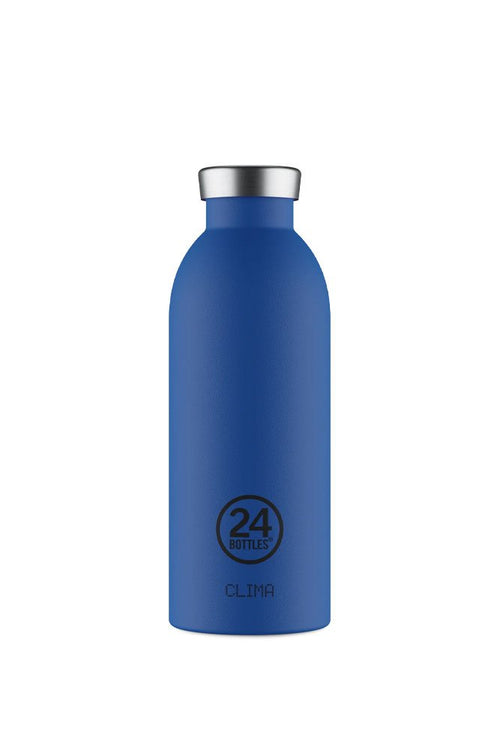 Gourde isotherme Clima en inox 'Gold blue' | 24 BOTTLES