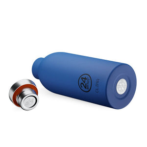 Gourde isotherme Clima en inox 'Gold blue' | 24 BOTTLES