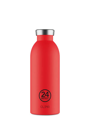 Gourde isotherme Clima en inox 'Hot red' | 24 BOTTLES