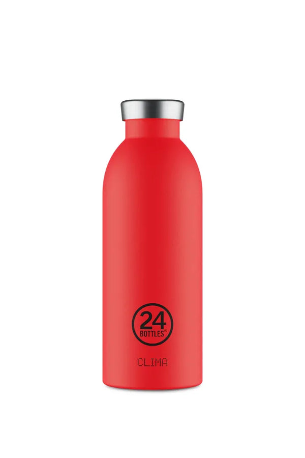 Gourde isotherme Clima en inox 'Hot red' | 24 BOTTLES