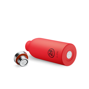 Gourde isotherme Clima en inox 'Hot red' | 24 BOTTLES