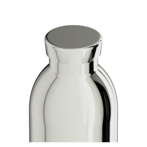 Gourde isotherme Clima en inox 'Mirror steel' | 24 BOTTLES