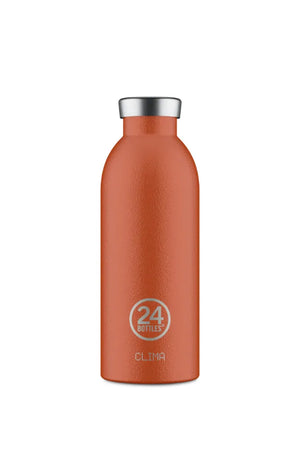 Gourde isotherme Clima en inox 'Sunset orange' | 24 BOTTLES