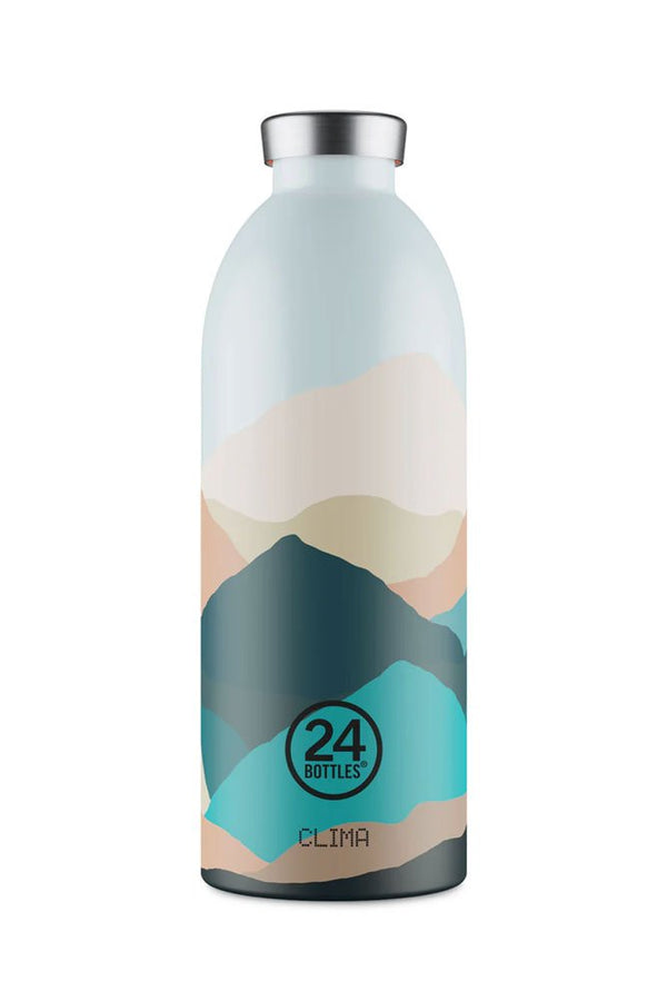 Gourde isotherme Clima en inox 'Mountains' | 24 BOTTLES