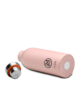 Gourde isotherme Clima en inox 'Dusty pink' | 24 BOTTLES