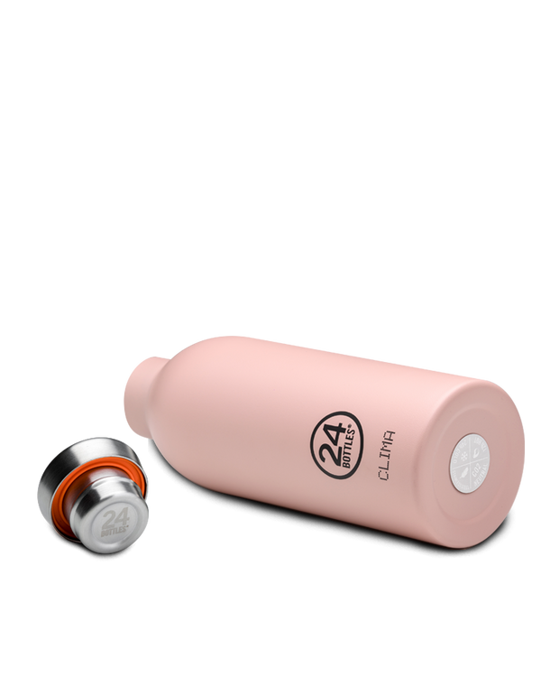Gourde isotherme Clima en inox 'Dusty pink' | 24 BOTTLES