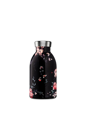 Gourde isotherme Clima en inox 'Ebony rose' 33cl | 24 BOTTLES