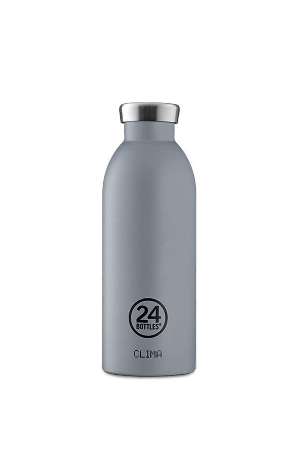 Gourde isotherme Clima en inox 'Formal grey' | 24 BOTTLES