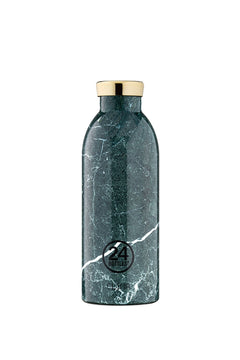 Gourde isotherme Clima en inox 'Green marble' | 24 BOTTLES