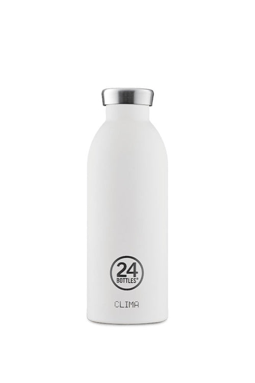 Gourde isotherme Clima en inox 'Ice white' | 24 BOTTLES