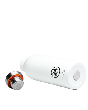 Gourde isotherme Clima en inox 'Ice white' | 24 BOTTLES