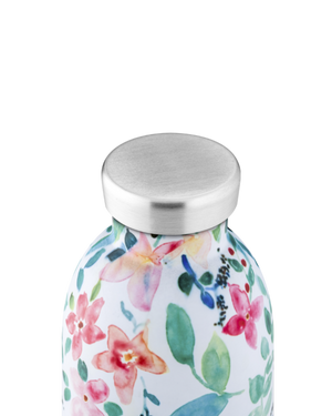 Gourde isotherme Clima en inox 'Little buds' | 24 BOTTLES